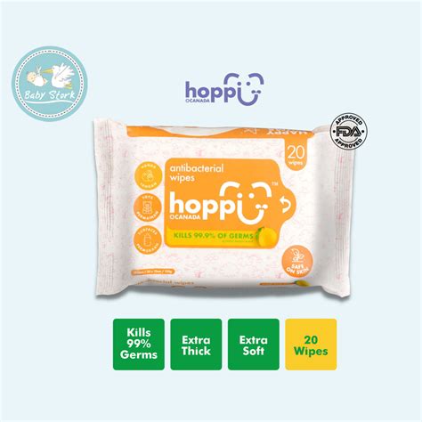 Hoppi 20 Sheets 5 in 1 Bundle Pack Antibacterial Wet Wipes (HA1100 ...