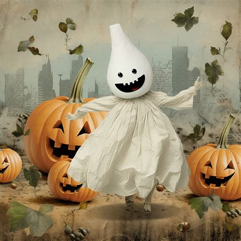 vintage halloween ghost art  stock photo public domain pictures