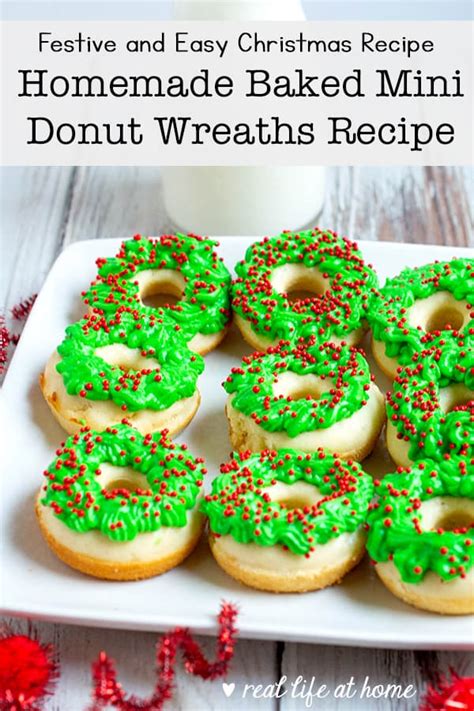 Donut Wreath Recipe Easy Homemade Donuts For Christmas