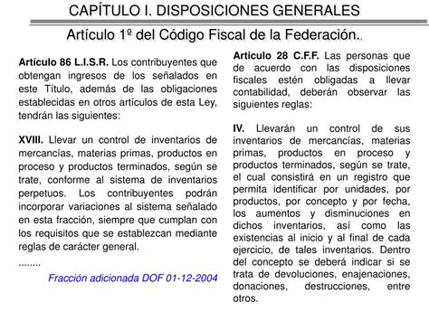 Ppt CapÍtulo I Disposiciones Generales Artículo 1º Del Código Fiscal