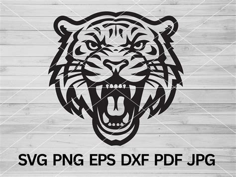 Tiger Svg Tigers Svg Tiger Head Png Roaring Tiger Svg Tiger Mascot Svg Tiger Cut Files