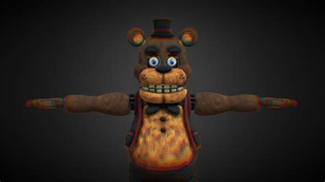 Fnaf Plus Freddy Model T Pose Download Free 3d Model By Siren Head Roblox Official Cg097