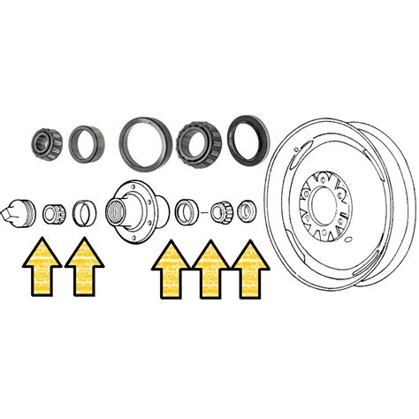 Ford Tractor Front Wheel Bearing Kit Cbpn1200a Broken T