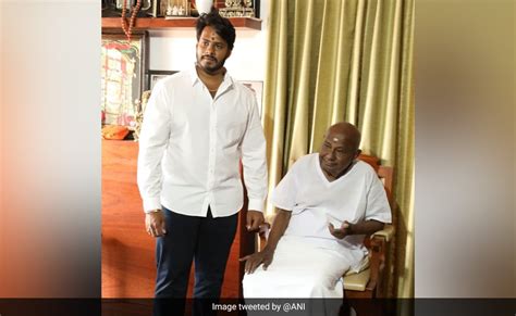 Former PM HD Deve Gowda S Grandson Files Nomination For Karnataka Polls