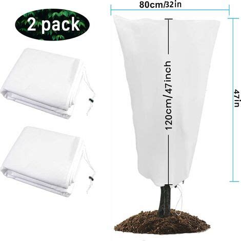 Plante Exterieur Lot De 2 Housse D Hivernage Pour Plantes En Pot 80 X