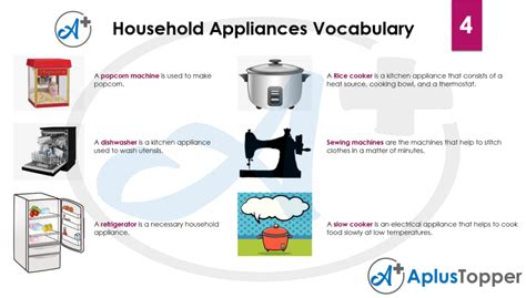 Electrical Appliances List