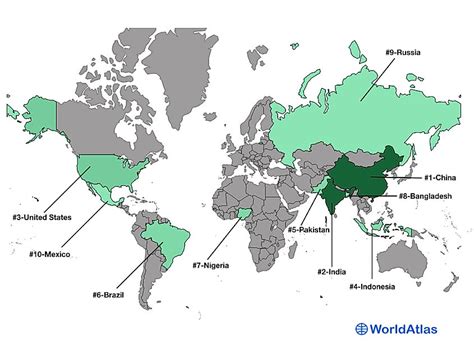 Countries By Population - WorldAtlas