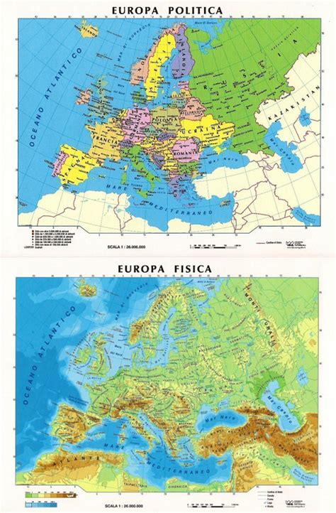 Delizioso Carta Fisica Politica Cartina Geografica Mondo