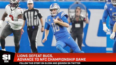 Lions Defeat Bucs Advance To Nfc Championship One News Page Video