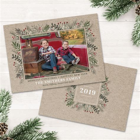 Photo Christmas Cards Printable Holiday Card Photo Holiday | Etsy