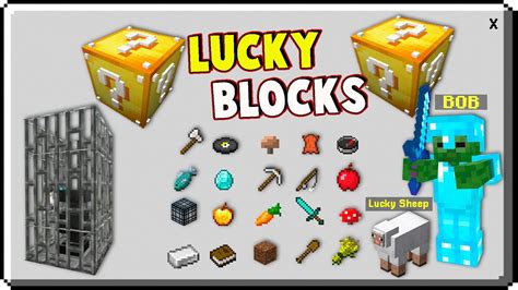 LUCKY BLOCKS ADDON Para MINECRAFT PE PRUEBA TU SUERTE YouTube