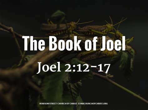 The Book of Joel – Robison Street church Of Christ