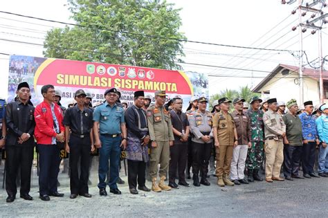 Lanal Dumai Hadir Dalam Apel Gelar Pasukan Operasi Mantap Brata Lancang