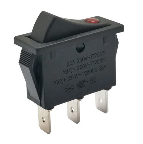 Ac Rocker Switch Double Pole And Single Pole Rocker Power Switches