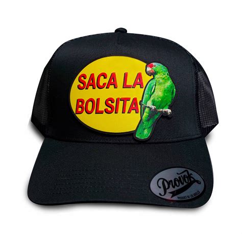 Saca La Bolsita Trucker Hat Leather Patch Etsy