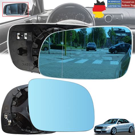 Spiegelglas Paar heizbar blau Außenspiegel Für Audi A3 8L1 A4 B5 A6 4A