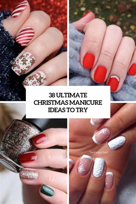 38 Ultimate Christmas Manicure Ideas To Try Styleoholic