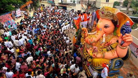 Balapur Ganesh Shobha Yatra At Balapur Village Balapur Ganesh