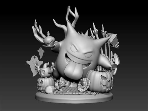 Pokemon Gengar Halloween 3d Model 3d Printable Cgtrader