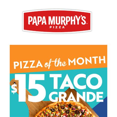 Try The New Taco Grande Pizza For Papa Murphys Canada