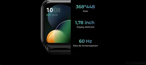 Smartwatch Haylou Rs Plus Ls Ecran Amoled Curea Silicon