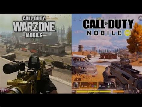 Call of Duty Mobile vs Call of Duty Warzone Mobile comparação YouTube