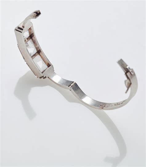 Wiwen Nilsson Armring Lund Sterlingsilver Med Fasettslipad