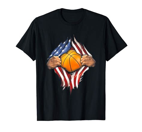 Vintage Usa American Flag Basketball Player Team Tshirt Gift T Shirt