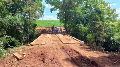 Notícia Ponte é construída em tempo recorde Prefeitura Municipal de