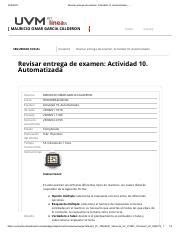 Automatizada 5 Pdf 23 8 2021 Revisar Entrega De Examen Actividad 10