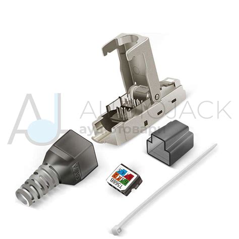 Штекер компьютерный RJ45, в экране CAT-7, (8р8с), Gold 24K купить в ...