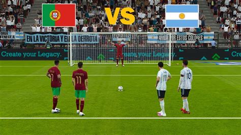 PORTUGAL VS ARGENTINA RONALDO VS MESSI PENALTY SHOOTOUT EFootball