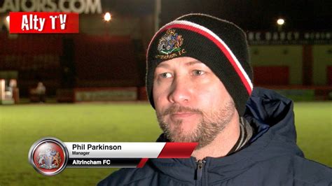 Altrincham Vs Stockport County Post Match Interview Phil Parkinson