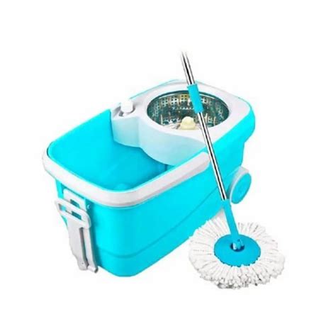 Ld Ikleo Blue Plastic Spin Mop Set For Floor Cleaning Size Litre At