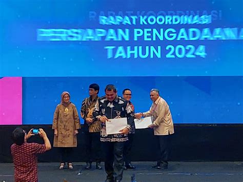 Bupati Bungo H Mashuri SP ME Hadiri Rakor Pengadaan ASN Tahun 2024