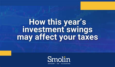 How This Year S Investment Swings May Affect Your Taxes