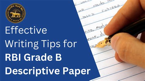 Effective Writing Tips For Rbi Grade B Descriptive Paper Ixambee