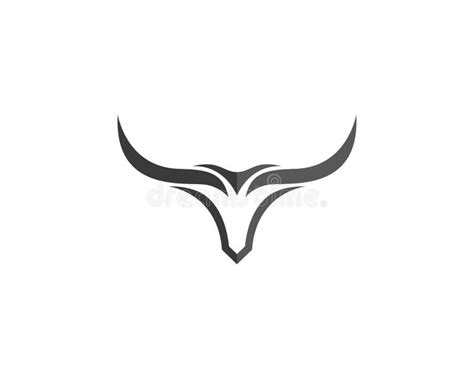 Bull Logo Template Vector Icon Illustration Stock Vector Illustration