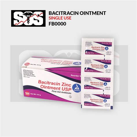 Bacitracin Zinc Ointment Single Use Fb0000 Sostechca