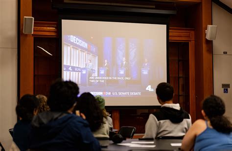 Student voters attend US Senate debate watch party ahead of primary