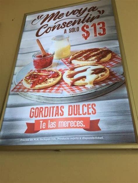 Carta del restaurante Gorditas Doña Tota Monterrey Simón Bolivar