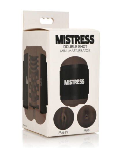 Curve Toys Mistress Double Shot Mini Masturbator Pussy Ass Dark