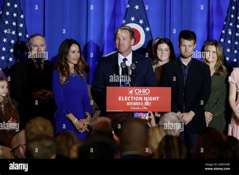 Republican Ohio Lt Gov Jon Husted Speaks During An Election Night