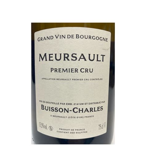 Meursault Blagny Er Cru La Pi Ce Sous Le Bois Domaine Buisson