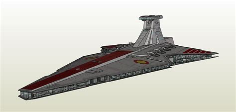 A 3d Model Of A Space Ship In Red And Grey Colors On A White Background