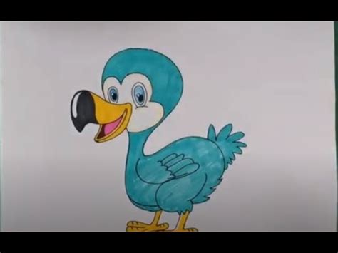 How To Draw A Cute Cartoon Dodo Bird YouTube