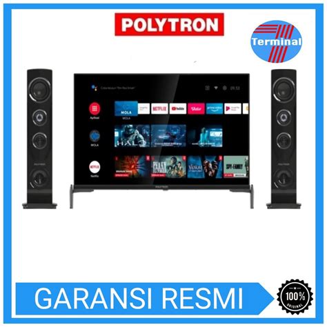 Jual Polytron LED Smart TV 43 Inch PLD 43TAG5959 Android Tower Speaker