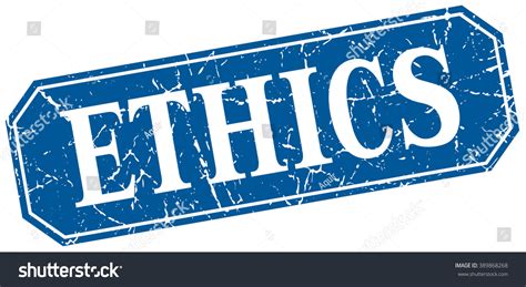 Ethics Blue Square Vintage Grunge Isolated Stock Vector Royalty Free 389868268 Shutterstock