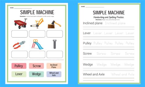 Simple Machines Worksheets Library