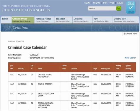 Court Date Calendar Calculator